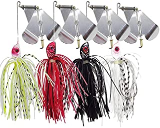 Dorada Fishing Lures 4PCS Buzzbait Kit Fishing Lure Spinnerbait Jigs Lure for Bass Pike Fishing