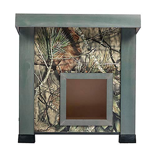 New Age Pet ECOFLEX Outdoor Cat House, Mossy Oak (ECTH351)