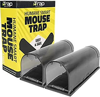 iTrap Humane Live Catch & Release Smart Mouse Trap Safe Around Pets Children, Set of 2