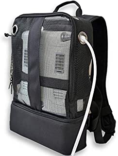 O2TOTES Portable Oxygen Backpack, Fits Inogen One G5, Inogen One G3, Respironics Simply Go Mini, Oxygo, and Caire Units, Black