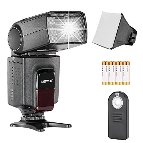 Neewer TT560 Speedlite Flash Kit for Canon Nikon Sony Pentax DSLR Camera with Standard Hot ShoeIncludes: (1)TT560 Flash,(1)Flash Diffuser,(1)Remote Control,(4)Batteries