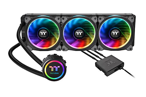 Thermaltake Floe Triple Riing RGB 360 TT Premium Edition PWM TR4 LGA2066 Ready AIO Liquid Cooling System CPU Cooler CL-W158-PL12SW-A