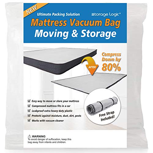 (Queen/Full/Full-XL) Foam Mattress Vacuum Bag for Moving/Storage-Compress Mattress by 80%, Vacuum Seal Mattress Bag, Leakproof & Sealable Vacuum Bag 
</p>
                                                            </div>
                            <div class=