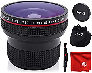 Opteka 0.20X Super AF Wide Angle Fisheye Lens with Microfiber Cloth for Sony Alpha E-Mount a7r, a7s, a7, a6000, a5100, a5000, a3000, NEX-7, NEX-6, NEX-5T, NEX-5N, 5R and 3N Digital Mirrorless Cameras