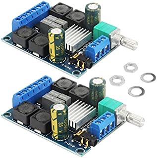 2pcs TPA3116D2 Class D Stereo DC 5V24V 2x50W High Power, Digital Audio Amplifier, Subwoofer Power Amplifier Board, Suitable for Home Audiocar Speakers, DIY