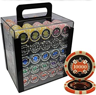 MRC 1000pcs Ace Casino Laser Poker Chips Set with Acrylic Case Custom Build