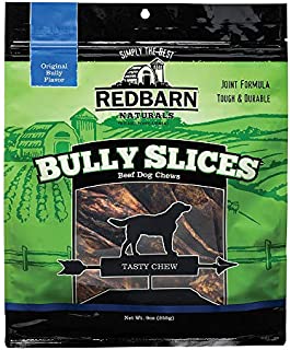 Redbarn Bully Slices for Dogs | Highly Palatable, Long-Lasting Natural Dental Treats with Functional Ingredients, 9 oz. (Pack of 3) - Original Bully