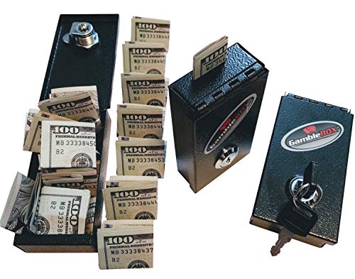 Gamble Box Metal Gambling Casino Cash Bank Box Stops Addictive Urges Best Gambling Tricks Tips Bring Home More Cash Leave Keys Home Fold Slip Some Cash Bills in Leave Casino's With Locked Up Cash