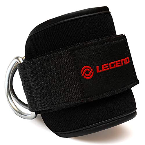 LEGEND Fitness Ankle Strap for Cable Machines(Single)with Adjustable Neoprene Strap Support for Kickbacks,Glute Workouts,Leg Extensions,and Curls for Men and Women for Gym and Resistance Bands Workout