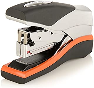 Swingline Stapler, Half Strip Desktop Stapler, 40 Sheet Capacity, Low Force, Compact Size, Office, Desk, Optima 40, Orange/Silver/Black, 1 Count (87842)