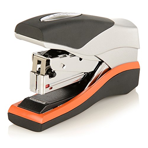 Swingline Stapler, Half Strip Desktop Stapler, 40 Sheet Capacity, Low Force, Compact Size, Office, Desk, Optima 40, Orange/Silver/Black, 1 Count (87842)