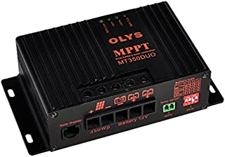 RV Solar Charge Controller MPPT 10A Max 12 amp Dual Battery Charger Regulator for Solar Camper Van Trailer Caravan Golf Carts