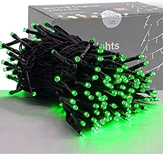 HOME LIGHTING 200 LED 66FT Christmas String Lights, St Patricks Day Fairy Lights with 8 Lighting Modes, String Mini Lights Plug in for Indoor Outdoor Tree Garden Wedding Party Decoration, Green