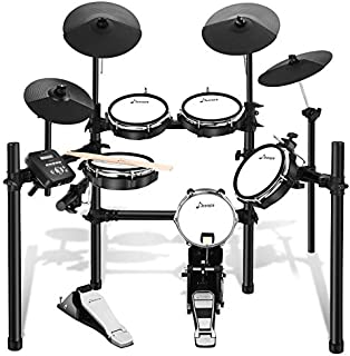 Donner DED-200 Electric Drum Set for Christmas Electronic Kit with 5 Drums 4 Cymble, Electric Drum, Audio Line, Drum Stick