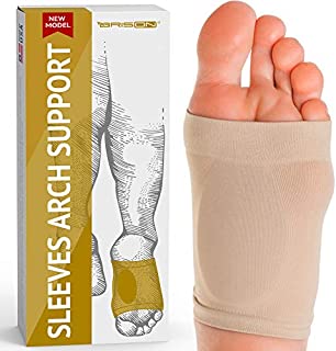 Metatarsal Compression Arch Support Sleeve Cushioned Arch Support Soft Elastic Reusable Gel Pad Fabric Arch Socks for Flat Foot Pain Relief Plantar Fasciitis Heel Spurs Women Men