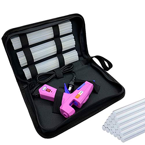 Liumai Hot Glue Gun Mini,40W High Temp Heavy Duty Hot Melt Glue Gun Kit with 30pcs Glue Sticks(7.2'' x 0.27