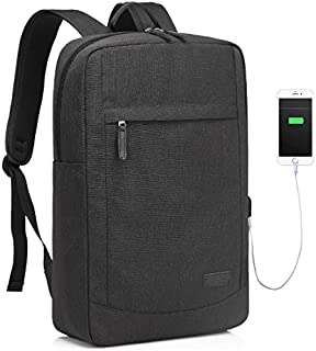 17 inch Laptop Backpack for Men with USB Port Lightweight Slim Business Backpack