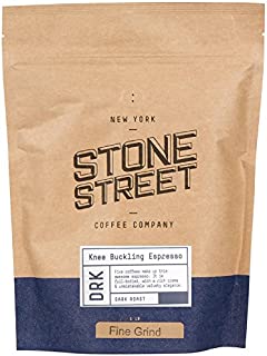 KNEE BUCKLING ESPRESSO High Caffeine | Fine Grind Coffee | 1 LB Bag | Extra Strong | Dark Roast | Bold - Balanced Intense Flavor | Ground Fresh