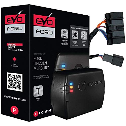 Fortin EVO-FORT1 Stand-Alone Add-On Remote Start Car Starter System For Ford IKT Round Metal Key Vehicles