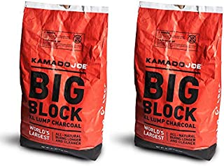 Kamado Joe All Natural Big Block Argentinian XL Premium Charcoal, 20 Lb (2 Pack)