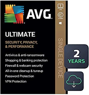 AVG Ultimate 2021 | Antivirus+Cleaner+VPN | 1 PC, 2 Years [Download]