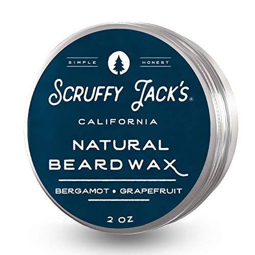 Scruffy Jacks Premium Beard Balm/Wax for Men - Grooming Treatment to Strengthen Soften & Promote a Healthy Beard with Natural Ingredients (Tobacco Bay Leaf)