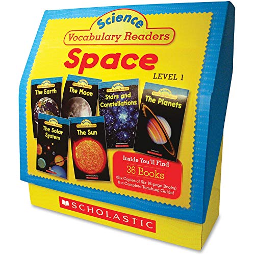 Science Vocabulary Readers: Space: Exciting Nonfiction Books That Build Kids Vocabularies Includes 36 Books (Six copies of six 16-page titles) Plus a ... Sun, Moon, Planets, Stars and Constellations