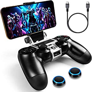 WEPIGEEK PS4 Wireless Controller Phone Clip Mount Holder Stand Bracket Compatible with Playstation Pro/Slim Dualshock 4