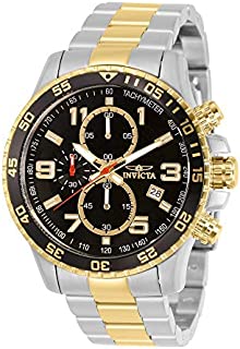 Invicta Men's Specialty 45mm Steel and Gold Tone Stainless Steel Quartz Watch, Two Tone (Model: 14876)