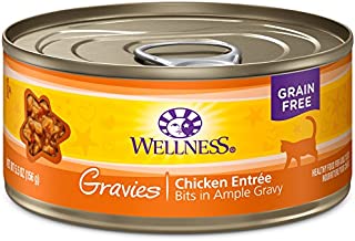 Wellness Complete Health Gravies Grain Free Canned Cat Food, Chicken Dinner, 5.5 Ounces (Pack of 12)