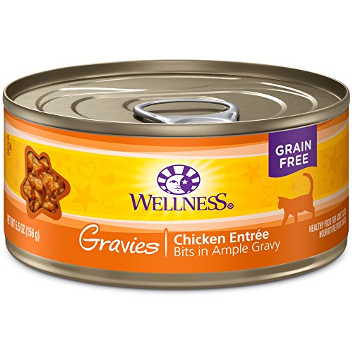 Wellness Complete Health Gravies Grain Free Canned Cat Food, Chicken Dinner, 5.5 Ounces (Pack of 12)