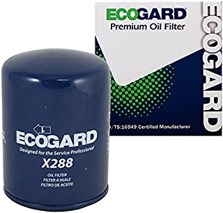 ECOGARD X288 Premium Spin-On Engine Oil Filter for Conventional Oil Fits Ford F-250 7.3L DIESEL 1988-1994, F-350 7.3L DIESEL 1988-1994, F-250 6.9L DIESEL 1983-1987, F Super Duty 7.3L DIESEL 1989-1994