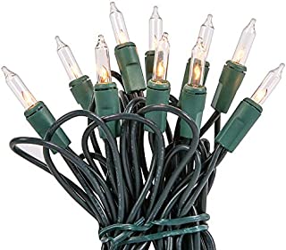 10 Mini Christmas Tree Light with Green Cord Party Lighting String Lights for Patio, Garden and Wedding