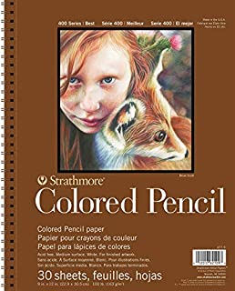 Strathmore 477-9 Colored Pencil PAD 9X12 30SHT 400 Series, 9