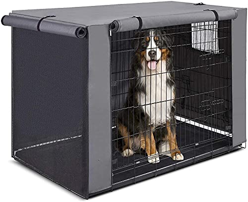 Dog Kennel Cover for 42 Crate: Insulated Dog Crate Covers Repels Water Stains, Pet Kennel Covers Only - Without Cage