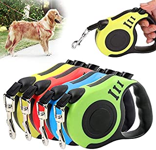 Heavy Duty Retractable Dog Leash with Anti-Slip Handle 3/5M Retractable Dog Leash Automatic Flexible Durable Dog Leash Pet Dogs Cat Traction Rope Leashes Tool For Small Medium Dog ( Color : Green 3m )