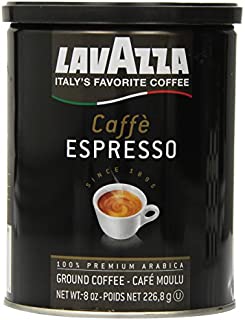 Lavazza Caffe Espresso Ground Coffee, 8-Ounce Cans (Pack of 3)