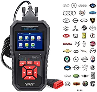 SEEKONE OBD2 Scanner Professional Car OBD II Scanner Auto Diagnostic Fault Code Reader Automotive Check Engine Light Diagnostic EOBD Scan Tool for All OBDII Protocol Cars Since 1996(Enhanced SK860)