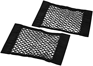 Universal Mesh Cargo Net Car Storage Net Wall Sticker Organizer Pouch Bag Storage Mesh Net for Car Trunk Storage Add On Organizers for Car Truck, Pack of 2