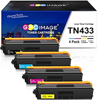 GPC Image Compatible Toner Cartridge Replacement for Brother TN433 TN 433 to use with HL-L8360CDW MFC-L8900CDW HL-L8360CDWT HL-L8260CDW MFCL8610CDW MFCL9570CDW Color Laser All-in-One Printer (4 Pack)