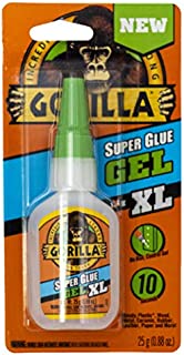 Gorilla 102433 XL Super Glue Gel, 1-Pack, Clear