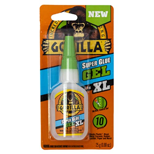 Gorilla 102433 XL Super Glue Gel, 1-Pack, Clear