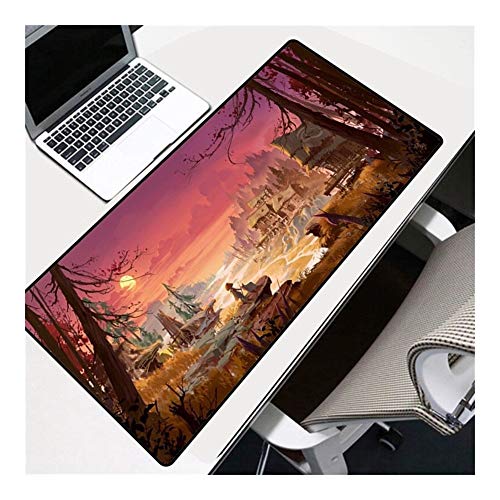 Wireless Charging Mouse Pad Landscape Pattern Computer Notebook Non-Slip Gaming Accessories Desk Mat Mousepad 90x40 (Size : 300X600X2MM)