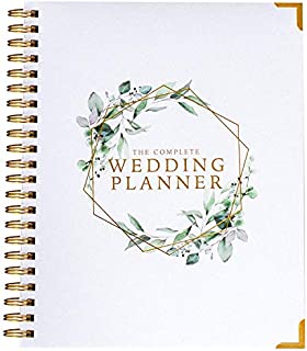 Wedding Planner & Organizer - Floral Gold Edition - Diary Engagement Gift Book & Calendar