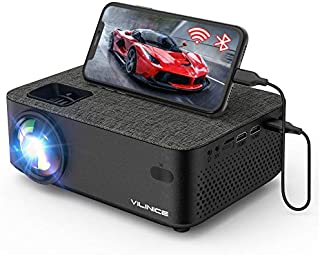 WiFi Projector,VILINICE 5000L Mini Bluetooth Movie Projector ,Portable Phone Projector with Wireless Mirroring,1080P and 240