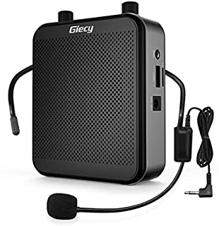 Giecy Portable 30W Voice Amplifiers 2800mAh Large Capacity Rechargeable Battery Bluetooth PA Sytem for Classroom, Meetings and Outdoors