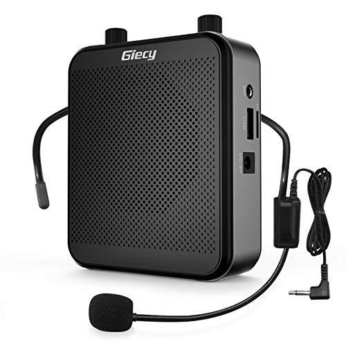 Giecy Portable 30W Voice Amplifiers 2800mAh Large Capacity Rechargeable Battery Bluetooth PA Sytem for Classroom, Meetings and Outdoors