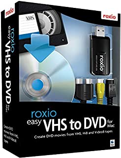 Roxio Easy VHS to DVD for Mac | VHS, Hi8, V8 Video to DVD or Digital Converter [Mac Disc]