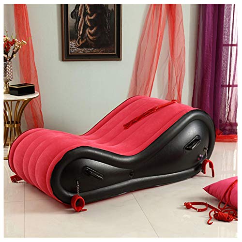 zeipy Së&x Sofa, Foldable Inflatable Sofa Chair Support Type Portable Yoga Chaise Lounge Chair ádult Sofa Bed with Armrest Pillow Couple Cushion Multifunctional Furniture