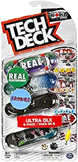 Tech-Deck Ultra DLX Fingerboard 4 Pack 2019 New Real Krooked